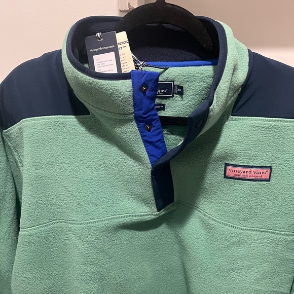Vineyard Vines Other - Vineyard Vines Snap Front Shep Shirt in Green and Navy. New with tags